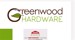 Desktop Screenshot of greenwoodhardware.com
